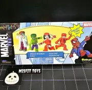 Marvel Minimates Set: 4 Pack - Bruce Banner, HULK, Elektra, Daredevil