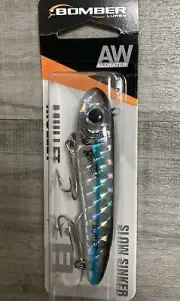 BOMBER LURES ALLWATER Mullet Slow Sinker Silver 3 1/2 Inch 5/8 oz Free Shipping