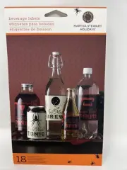 Martha Stewart Halloween Fall Moody Party Vampire Beverage Labels
