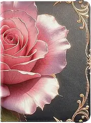 [Amooorous] Rose Gold Metal Leather decorative waterproof passport holder for travel Travel Documents Organizer Protector Passport Holder Lightweight, rose gold metal, 1 size