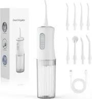 Cordless Water Flosser for Teeth Cleaning Pick - Electric Dental Irrigator wi...