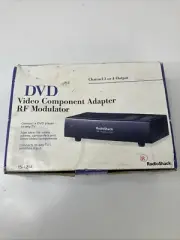 DVD Video Component Adapter RF Modulator Radio Shack Channel 3 or 4 Output