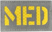 [SUVIYA] 2x3.5 Inch Reflective Multicam White MED Medic EMS EMT Patch Hook-Fastener Backing … (Ranger Green-Orange)