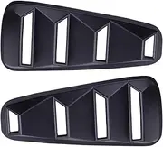 1Pair 1/4 Quarter Side Window Louvers Scoop Cover Vent Car Compatible for Ford Mustang 2005-2007 2008 2009 2010 2011 2012 2013 2014