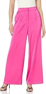 [The Drop] Women's Sullivan Silky Stretch Trouser Hot Pink, L
