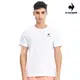 【LE COQ SPORTIF 法國公雞】S.Café®環保科技咖啡™紗短袖T恤-男女款-白色-LWR23608