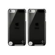 2x BELKIN SHIELD SHEER CASE FOR IPOD TOUCH 5TH GEN TRANSLUCENT BLACK F8W144QEC00