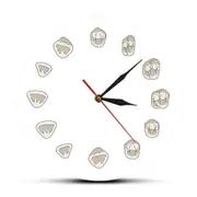 12 Tooth Modern Clinic Wall Clock Hygienist Silent Wall Watch Medical Dental