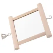 Parrot Bell Toy Bird Enrichment Toys Chewing and Climbing Mirror