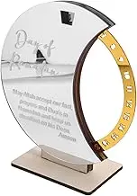 GANAZONO Countdown Reminder Moments Decorations Clock Advent Calendar Christmas Garland Gold Glitter Garland Calendars Outdoor Globe Flip Timer Desktop Calendar Ornament Acrylic