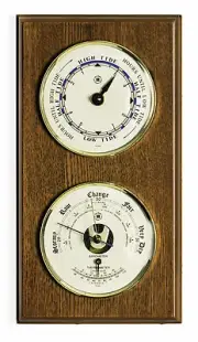 CAPE COD WALL WEATHER STATION WITH TIDE CLOCK AND BAROMETER | THERMOMETER