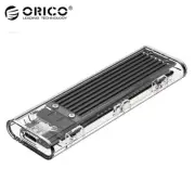 TCM2F-C3 M2 SSD Case NGFF M.2 to USB3.1 Type C 5Gbps Transparent Hard Drive Encl