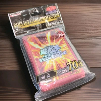 Konami Yu Gi Oh OCG Sleeves Explosive Flames Rush Duel 70 Pc UK FREE SHIPPING