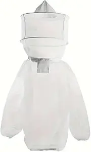 AIMALL Beekeeping Protective Clothing with Transparent Bee Veil, Anti-Bee Mesh Hood, Breathable Beekeeping Suit for Safe and Comfortable Hive Maintenance