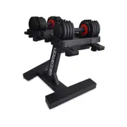 Powertrain GEN2 Pro Adjustable Dumbbell Set - 2 x 25kg (50kg) Home Gym Weights with Stand