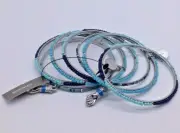 Chico's 7 Mixed Blues Bangles Bracelet NWTS