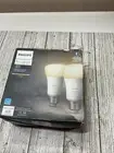 Philips Hue A19 Bluetooth Smart LED Bulb 2-Pack White New
