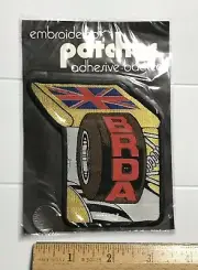 BRDA British Rallycross Championship Auto Racing Adhesive Backed Round Patch