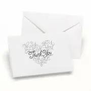 Hortense B. Hewitt Heartfelt Thank You Cards, 4.8 x 3.5, 50 Count - NEW
