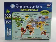 Brand New - Smithsonian 100-piece 13" x 19" Endangered Species Discovery Puzzle