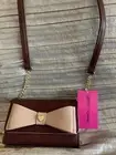 Betsey Johnson Women’s Wallet On A String- Crossbody- Wine Color -New With Tag