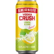 Smirnoff Crush Lemon & Lime Can 6% 440mL