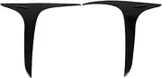 Front Fog Lamp Trim Cover Bright Black Abs Fog Light Bezel Cover Trim Replacement for Yaris Cross 2021, Protective Fog Light Cover, 2 Pcs ﻿