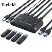 Switcher Extender Computers Share USB Ports for Keyboard Mouse Printer U Disk