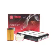 Sakura Oil Air Fuel Filter Service Kit for Landcruiser VDJ 76 78 79 1VDFTV TD V8