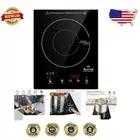 Compact 1800W Induction Burner - 15 Power Levels & Child Safety Lock Included