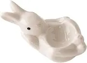 GREENADSCAPE Rabbit Shaped Ceramic Egg Cup Holder Minimalist Desktop Egg Display Stand Items Versatile Home Decor for Living Stylish Design