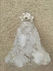 New Holiday Mikasa Crystal Christmas Tree Bell-Excellent Condition