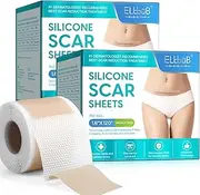 Silicone Scar Sheets Roll (1.6” x 120”), Medical Grade Scar Tape for C-Section, Surgery, Keloid, Burn, Acne Scars - Reusable, Pain-Free, Safe for Sensitive Skin