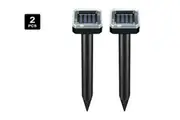 SpringUp 2PCS Garden Snake Repeller Multi Pulse Ultrasonic Solar Powered Pest Repellent