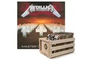 Crosley Record Storage Crate & Metallica Master Of Puppets - Vinyl Album Bundle