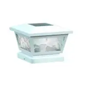 Classy Caps FS100W WHITE FAIRMONT SOLAR POST CAP 5X5-4X4-3.5X3.5 - White