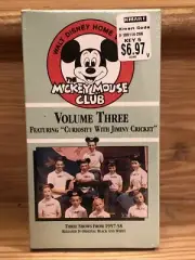Mikey Mouse Club Volume Three Featuring Curiosity With Jiminy Cricket SEALED