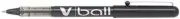 Pilot V5 Black V Ball Fine Rollerball Pen Pens Metal Tip 0.5mm Nib 0.3mm Line Li