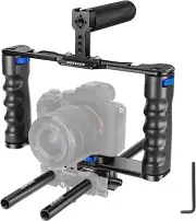 Neewer Aluminum Alloy Film Moving Making Camera Video Cage Rig with Top Handle