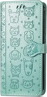 [YukeTop] Case for Oppo A57, PU Leather Flip Folio Wallet Cover, with Card Slots, Case Cover for Oppo A57.(Green)
