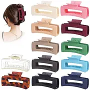 Claw Clips for Thick Hair Large Hair Clips Rectangle Hair Claws 4.1 Inch Banana Clips Claw Clips for Women