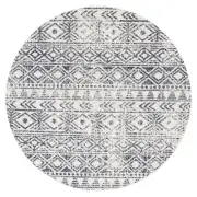 NEW Tapete Rug Oasis Aztec Round Rug Navy 150x150cm