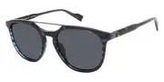 Ben Sherman QUEENSWAY Sunglasses Men Blue Stripe Oval 53mm New & Authentic