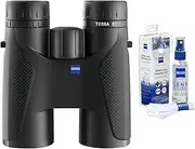 10x42 Terra ED Binoculars (Black) & Zeiss Cleaning Kit Bundle (2 Items)