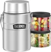 Thermos SK3030 Stainless Steel Big Boss Food Jar Flask King Vacuum Insulate 47Oz