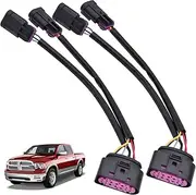 Farpida 2Pcs Conversion Harnesses Quad Housing to Projector Headlight Fits for Dodge Ram Truck 2009-2018, Projector Headlight Conversion Harness Replace for Ram Truck 2009-2018