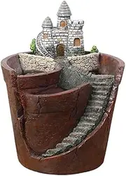 Fairy Garden Succulent Herb Flower Basket Vintage Multi Pot Planter Bonsai Container Resin Garden Pot Fairy House Home Decoration