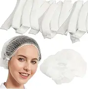 1000X Disposable Hair Nets,Bouffant Caps Hairnet Dust Head Cover Stretch Elastic Hats Nonwoven Elastic Cap Unisex Soft and Breathable for Food Service Kitchen Salons Home Baking Sleeping Shower