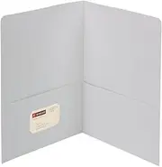 Smead Two-Pocket Heavyweight Folder, Letter Size, White, 25 per Box (87861)