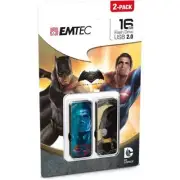 Emtec ECMMD16GM700BMP2 16 GB M700 Batman VS Superman Flash Drive Pack of 2